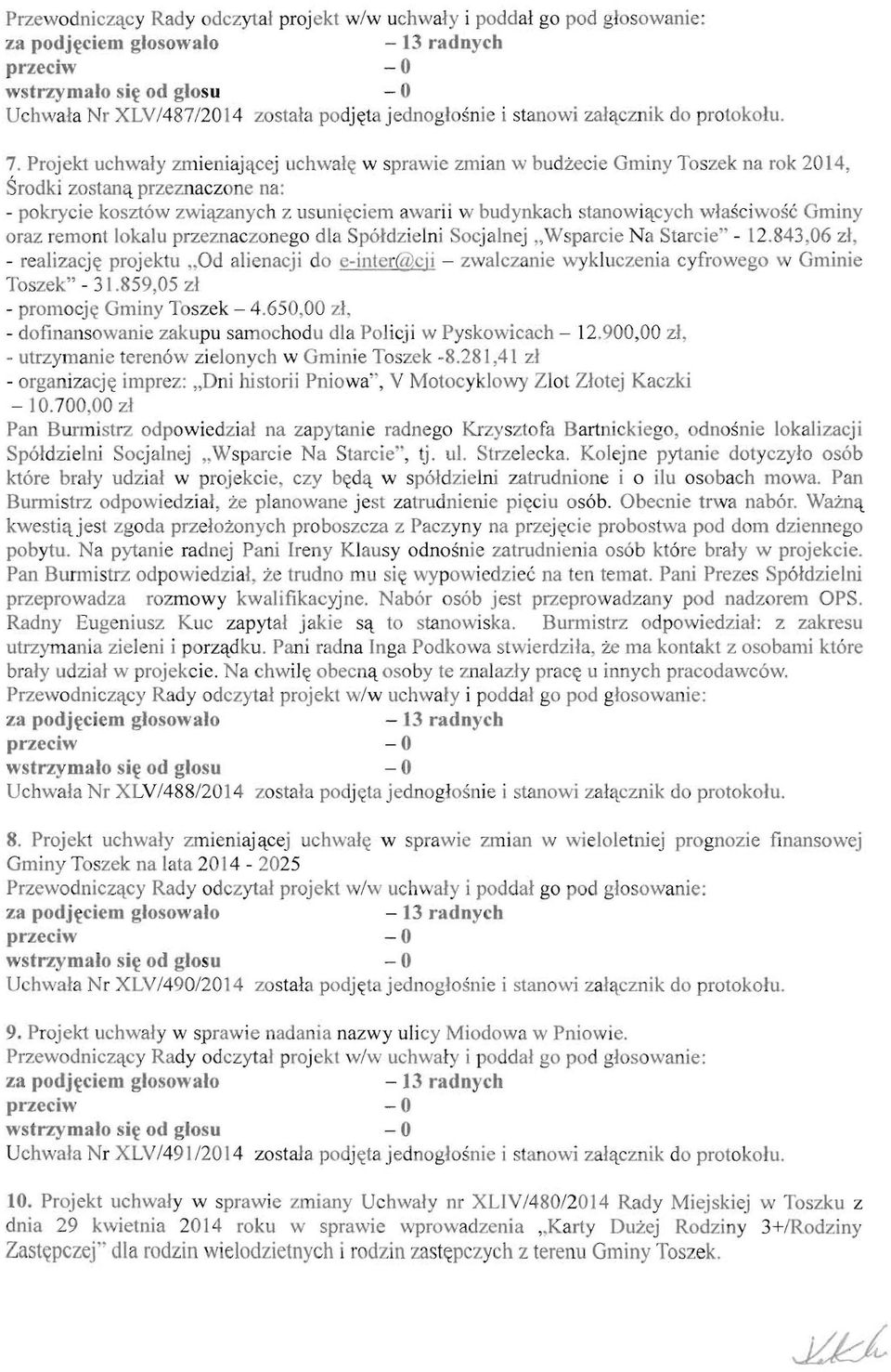 tanowi'tcych wlasciwosc Orniny oraz remont lokalu przeznaczonego dla Spoldzielni Socjalnej "Wsparcie Na Starcie" - 12.