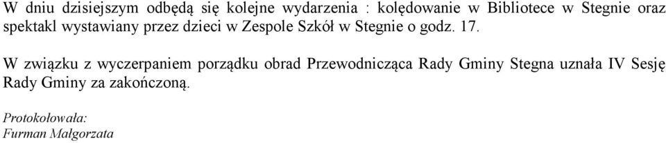 godz. 17.