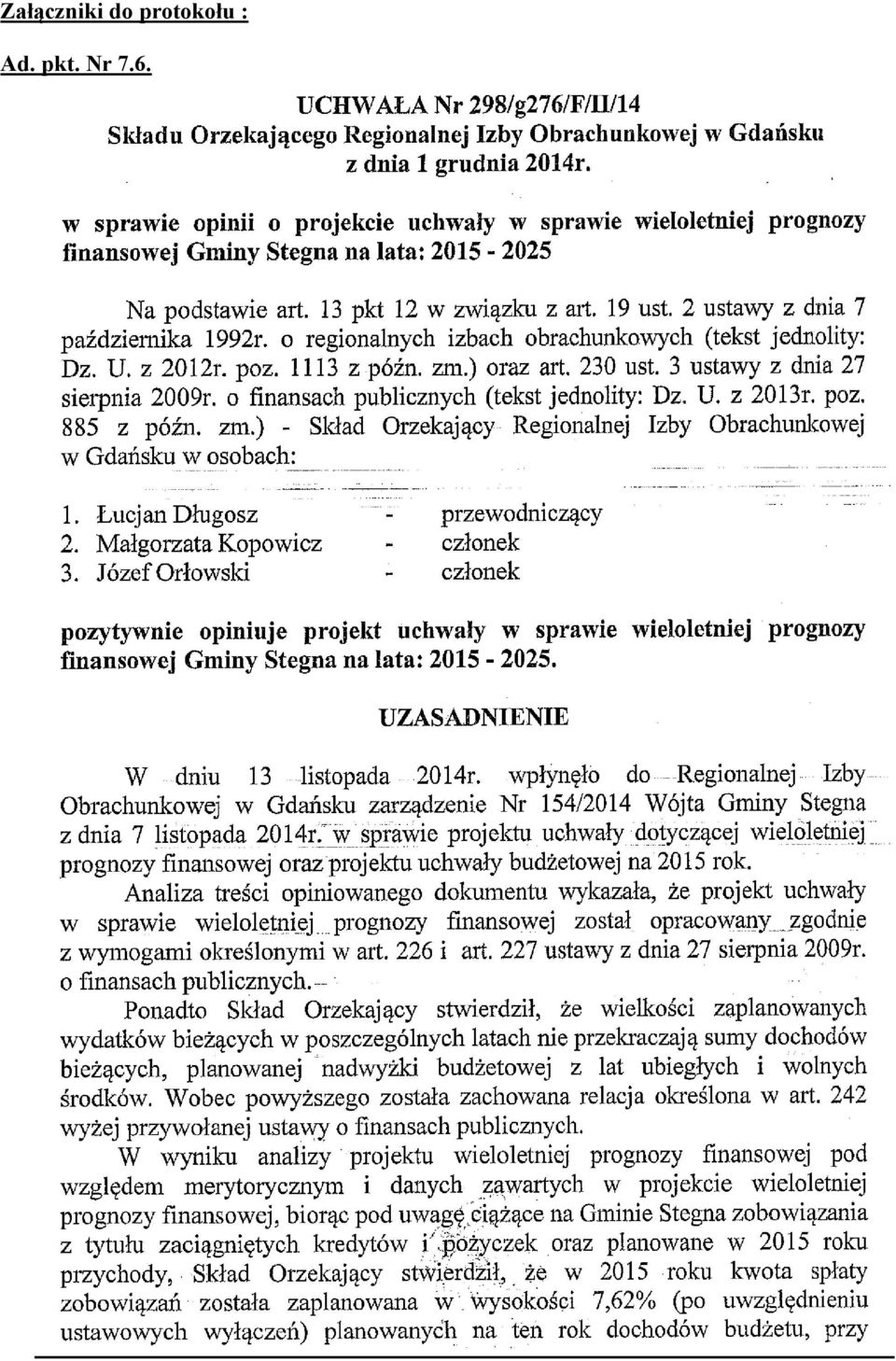protokołu