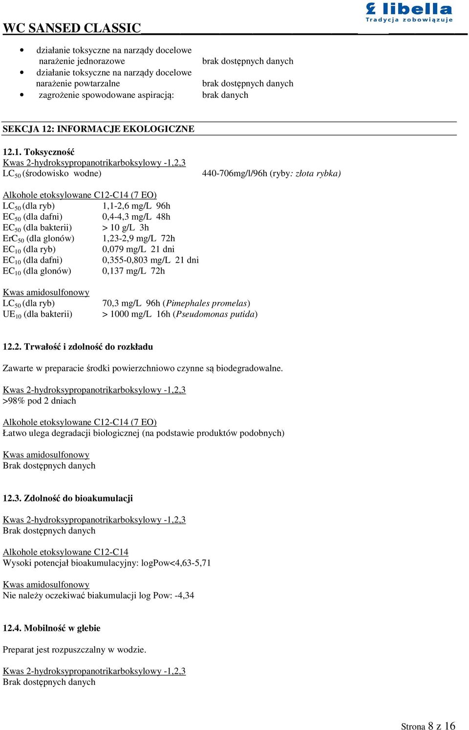 : INFORMACJE EKOLOGICZNE 12