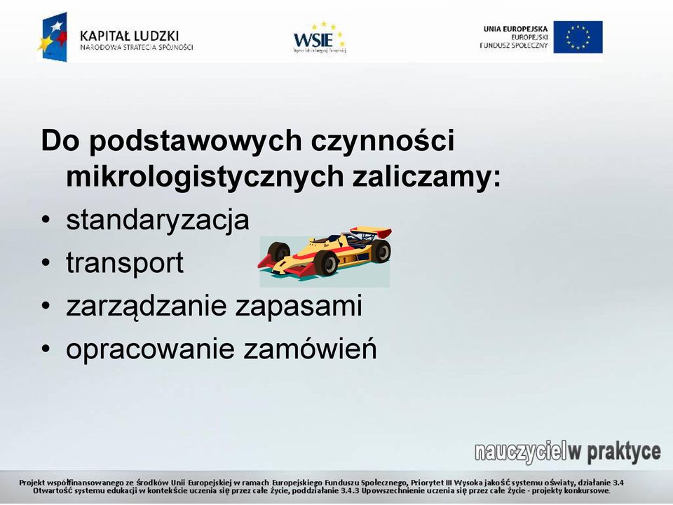 standaryzacja transport