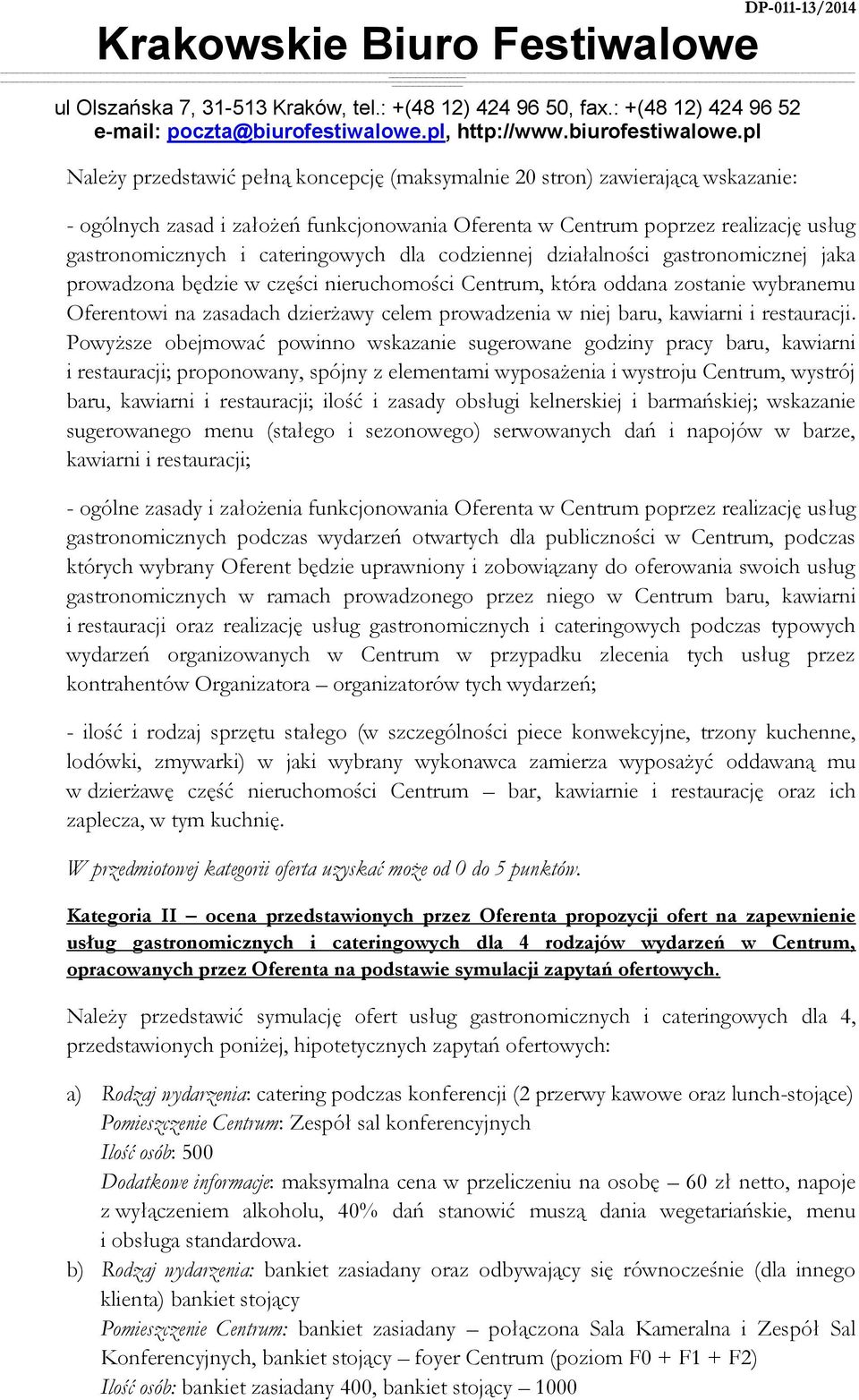 kawiarni i restauracji.