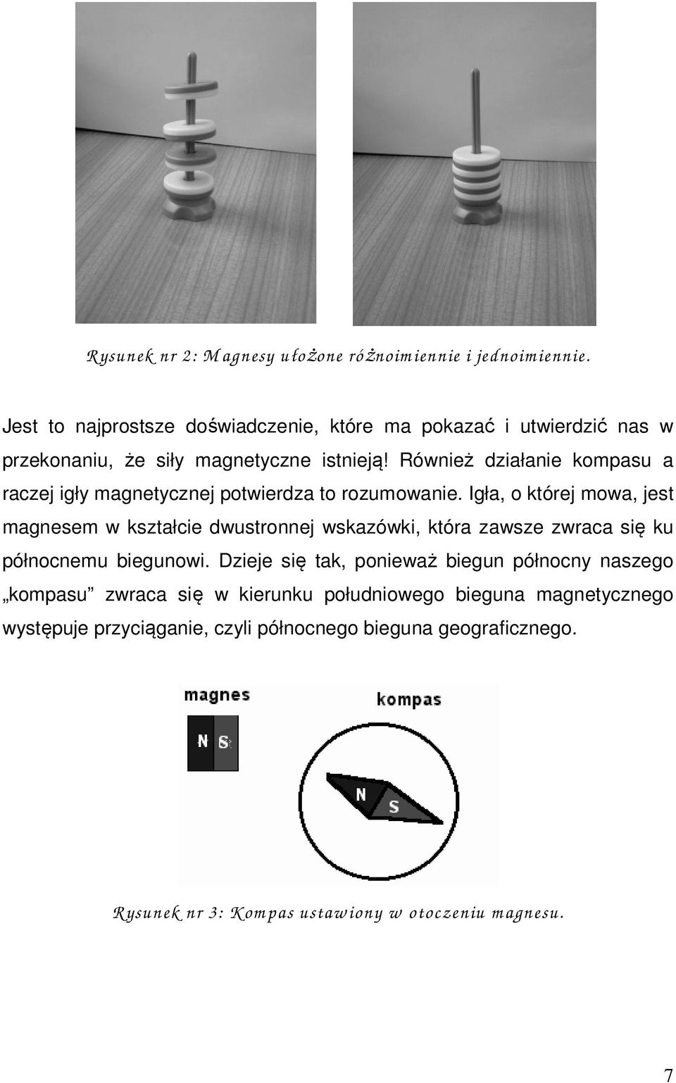 Również działanie kompasu a raczej igły magnetycznej potwierdza to rozumowanie.