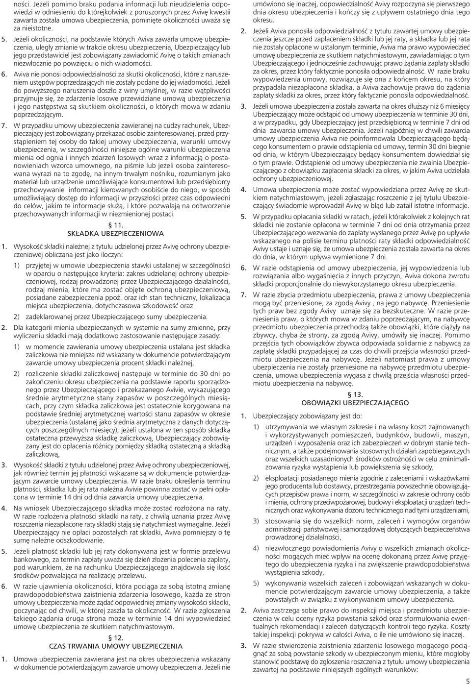 się za nieistotne. 5.