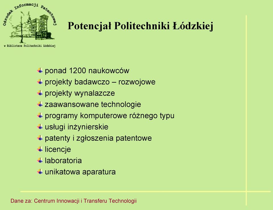 różnego typu usługi inżynierskie patenty i zgłoszenia patentowe licencje