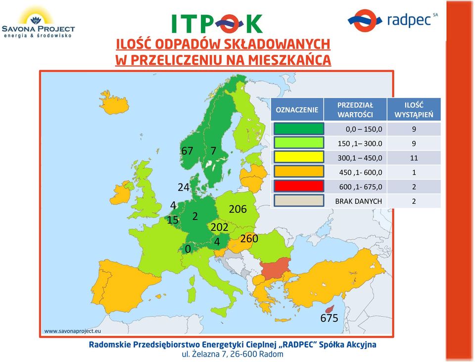 ILOŚĆ WYSTĄPIEŃ 0,0 150,0 9 150,1 300.