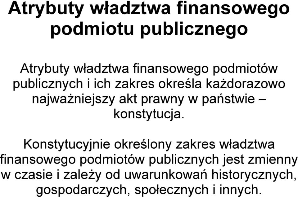 państwie konstytucja.