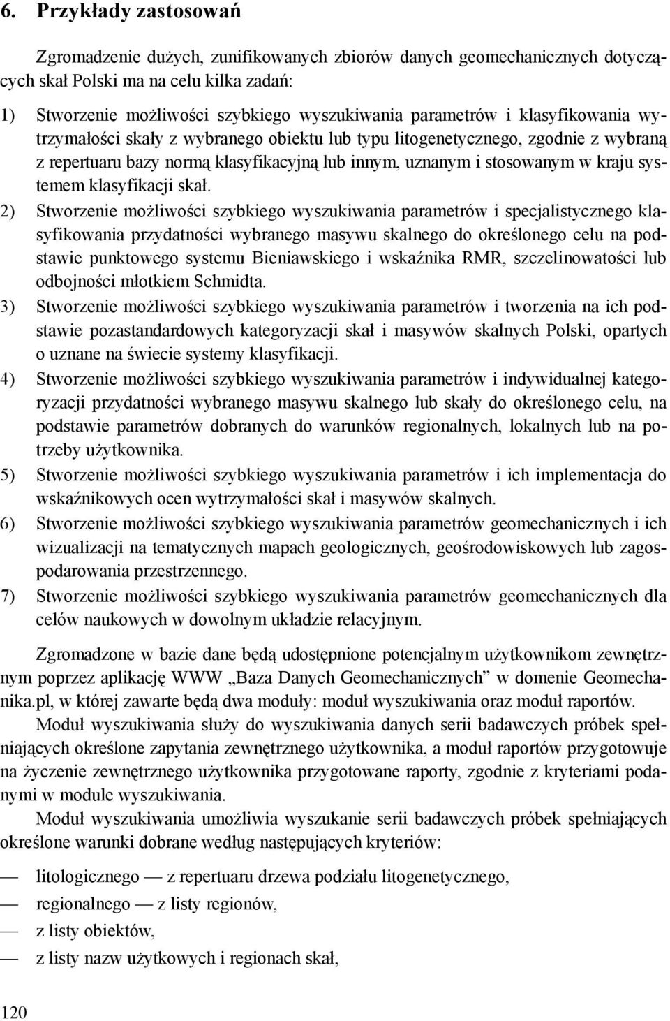 klasyfikacji skał.