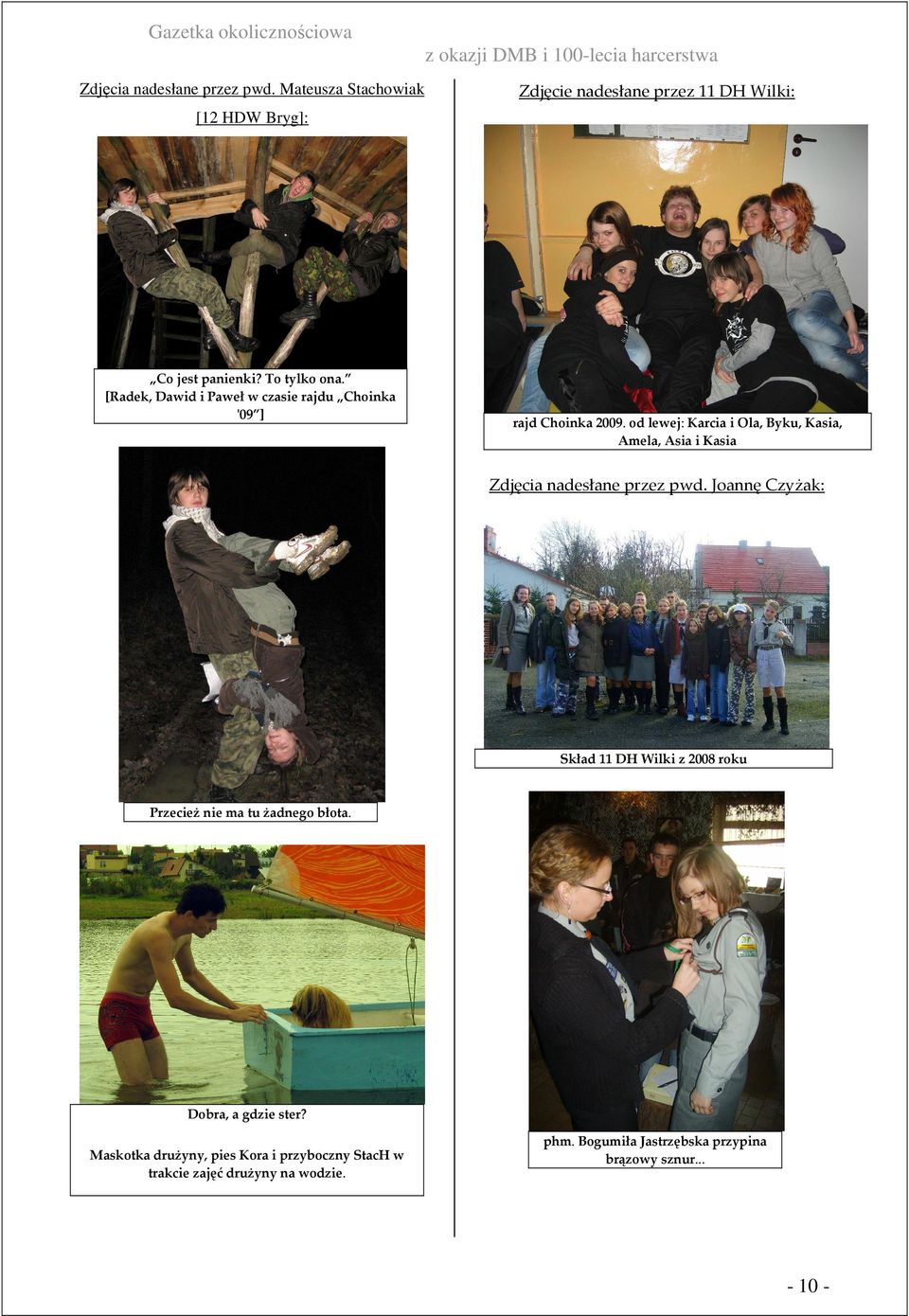 [Radek, Dawid i Paweł w czasie rajdu Choinka '09 ] rajd Choinka 2009.