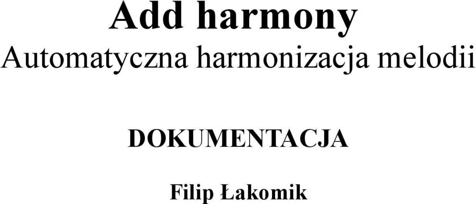 harmonizacja