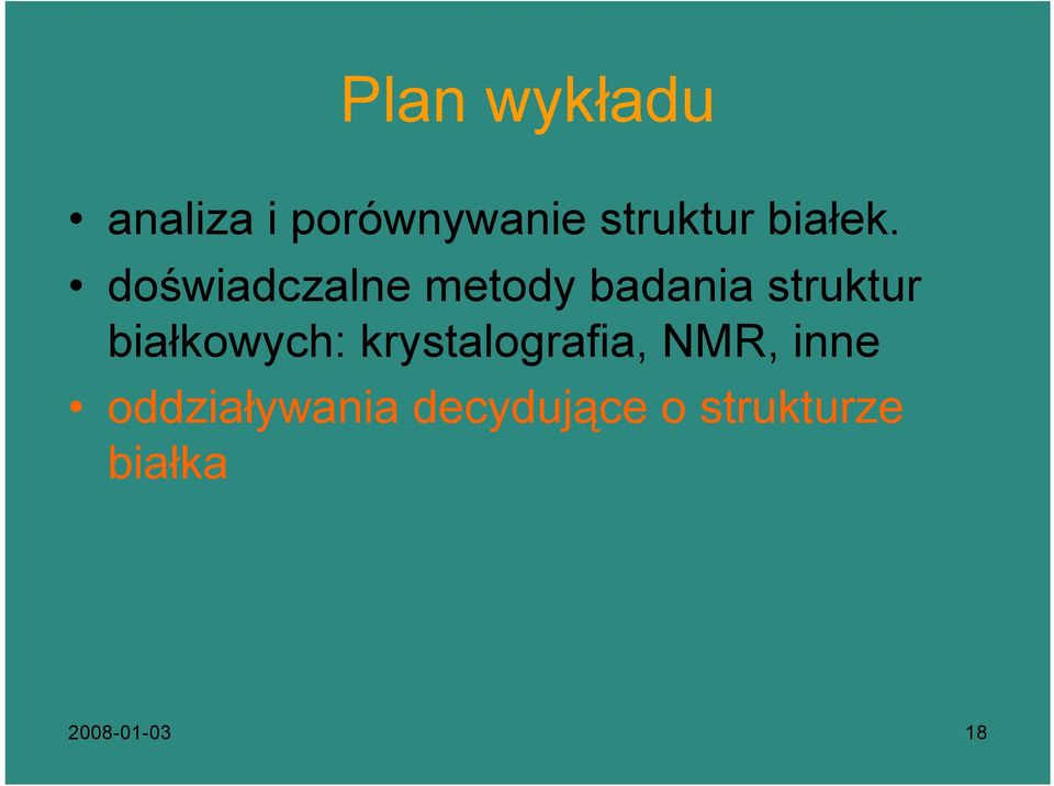 doświadczalne metody badania struktur