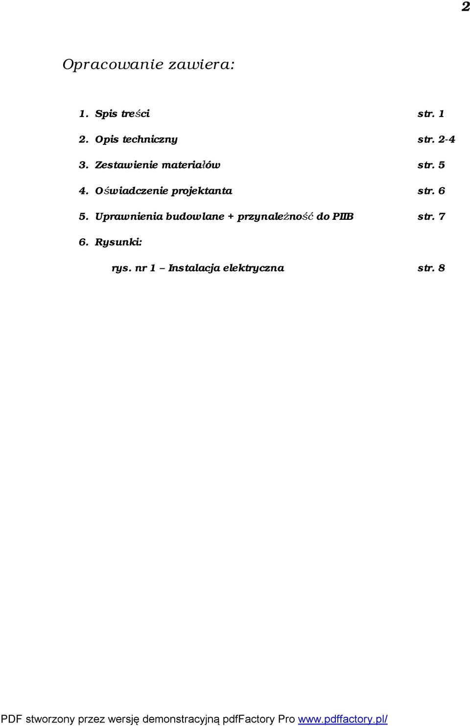 Oświadczenie projektanta str. 6 5.