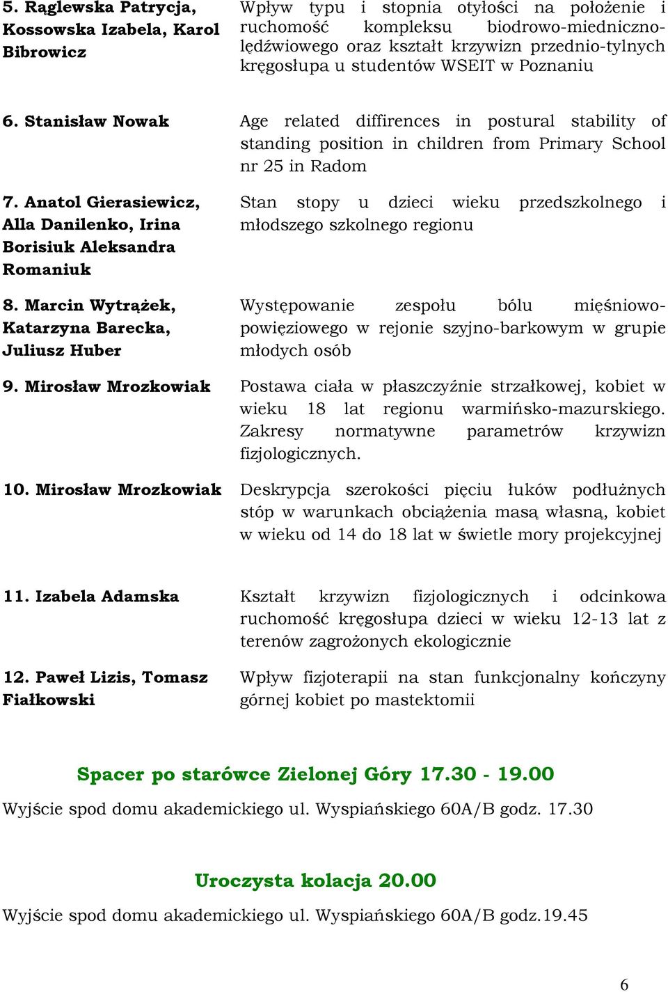 Anatol Gierasiewicz, Alla Danilenko, Irina Borisiuk Аleksandra Romaniuk 8.