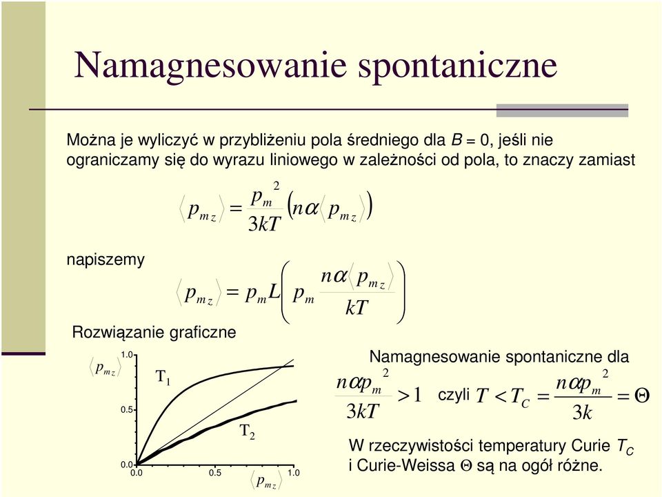 5 T 1 m z = Rozwiązanie graficzne m z L ( x T m L 0.0 0.0 0.5 1.