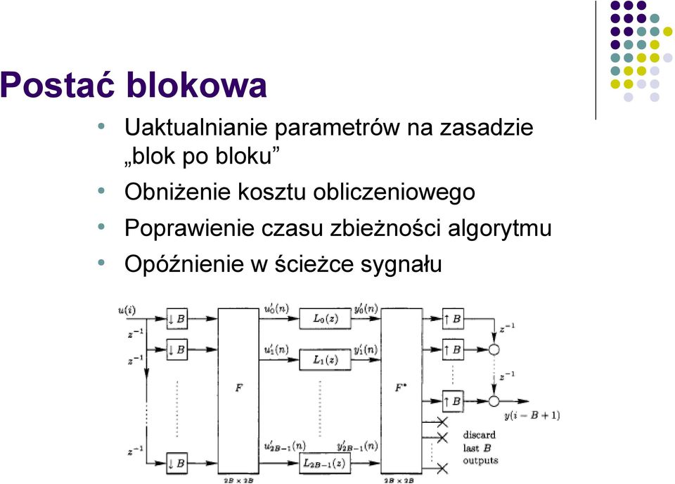 kosztu obliczeniowego Poprawienie czasu