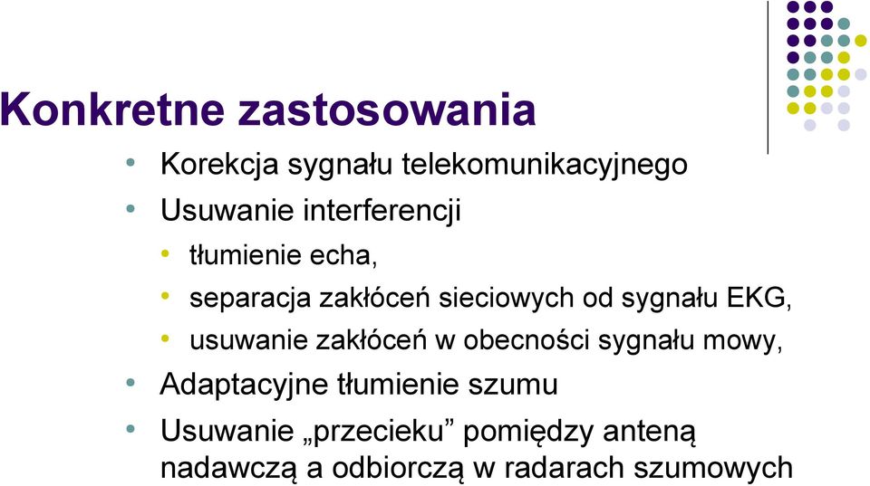 EKG, usuwanie zakłóceń w obecności sygnału mowy, Adaptacyjne tłumienie