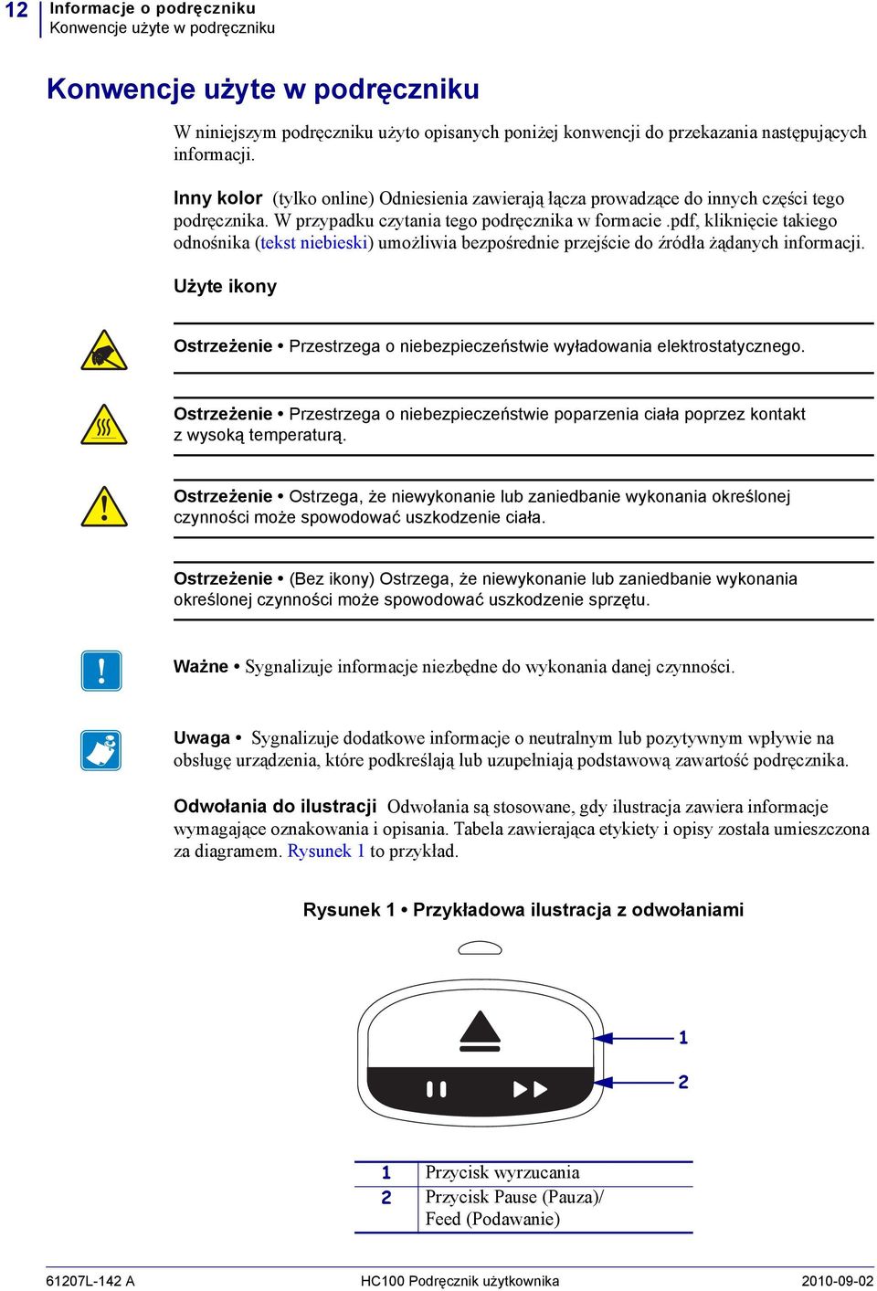 pdf, kliknięcie takiego odnośnika (tekst niebieski) umożliwia bezpośrednie przejście do źródła żądanych informacji.
