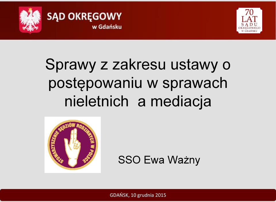 nieletnich a mediacja SSO