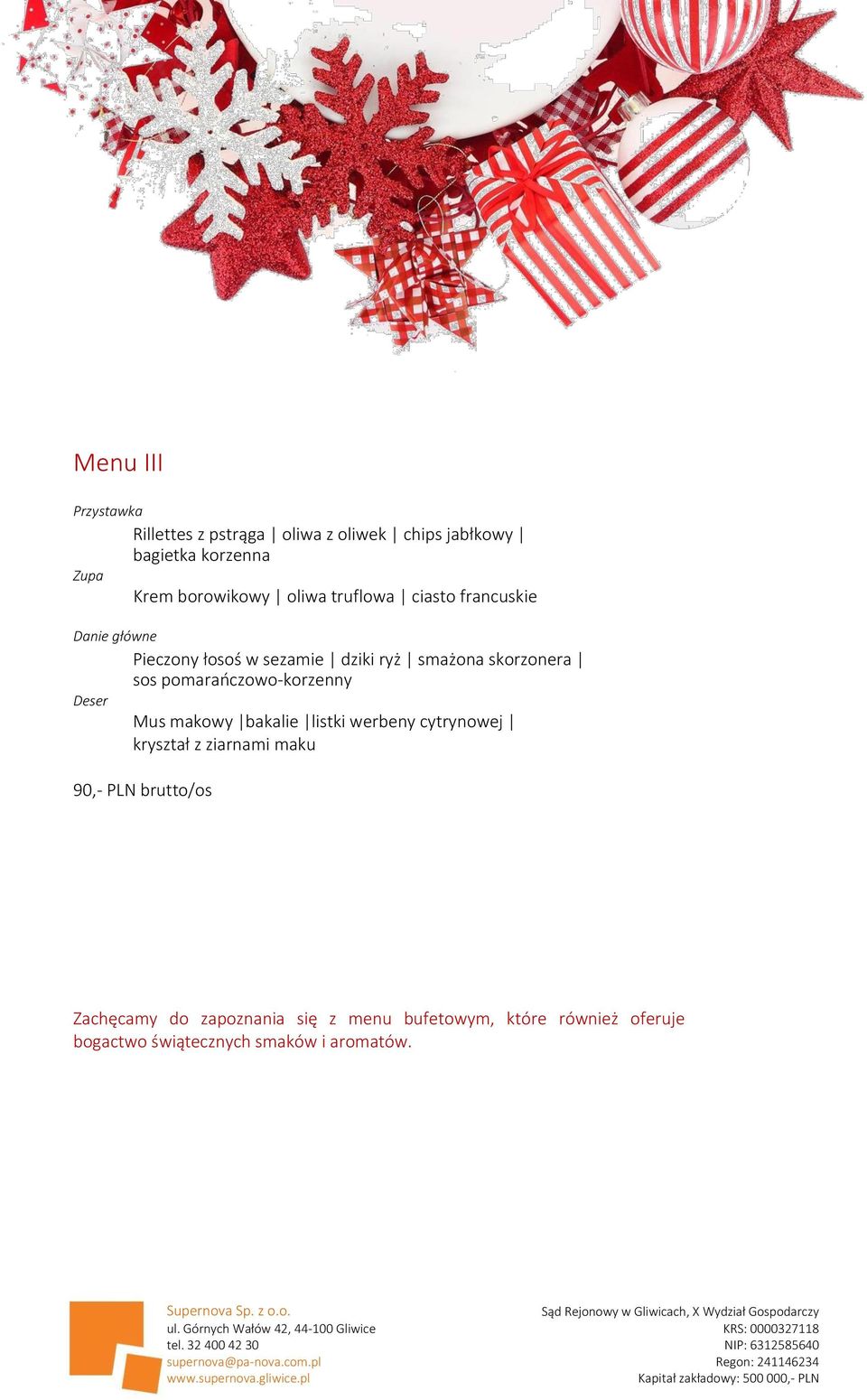 pomarańczowo-korzenny Deser Mus makowy bakalie listki werbeny cytrynowej kryształ z ziarnami maku 90,- PLN