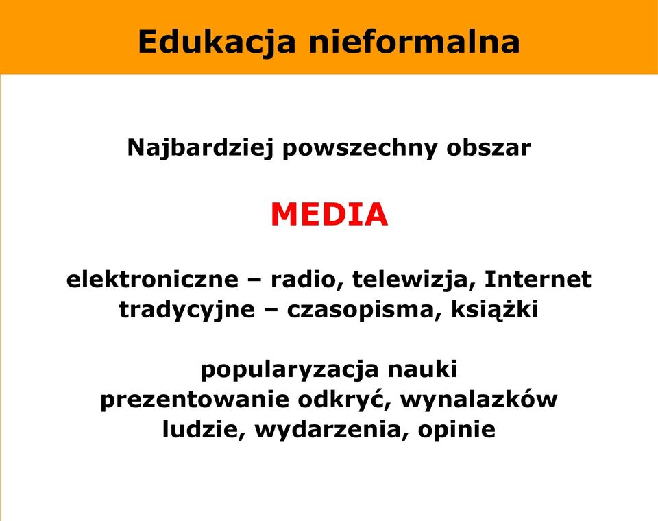 tradycyjne czasopisma, książki popularyzacja nauki