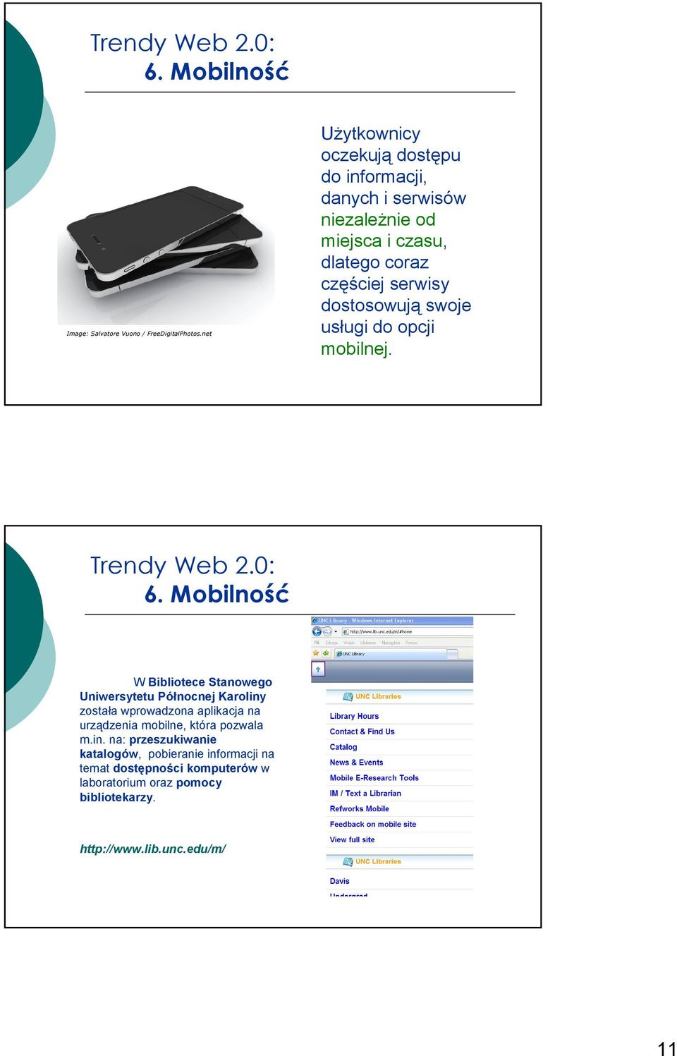dostosowują swoje usługi do opcji mobilnej. 6.
