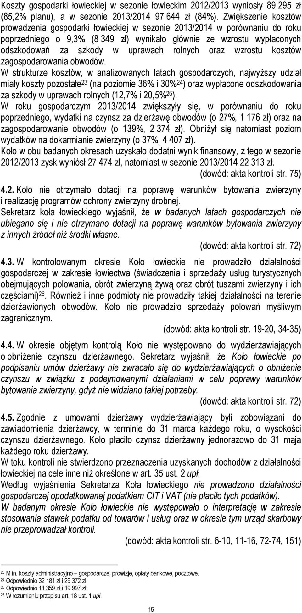 rolnych oraz wzrostu kosztów zagospodarowania obwodów.