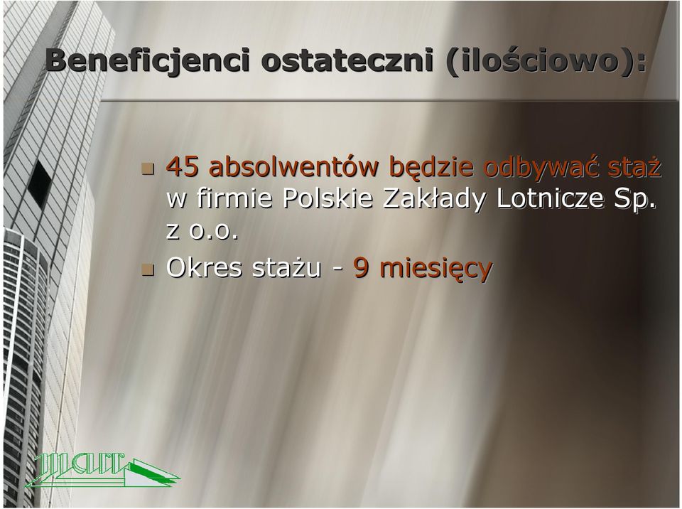 staż w firmie Polskie Zakłady ady