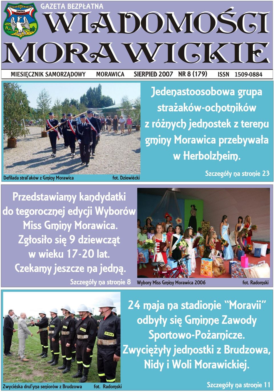 Dziewiêcki Wybory Miss Gminy Morawica 2006