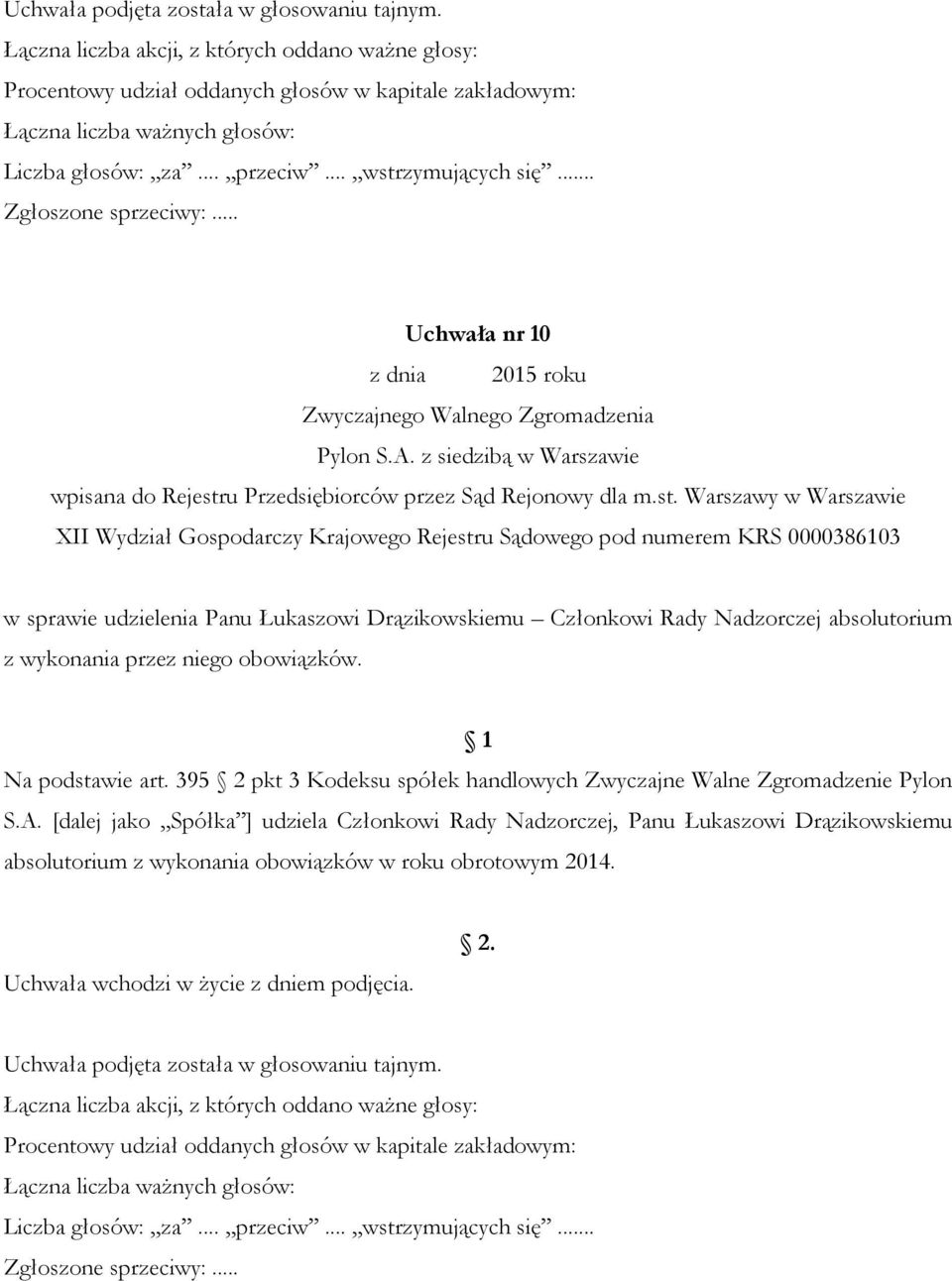 obowiązków. S.A.