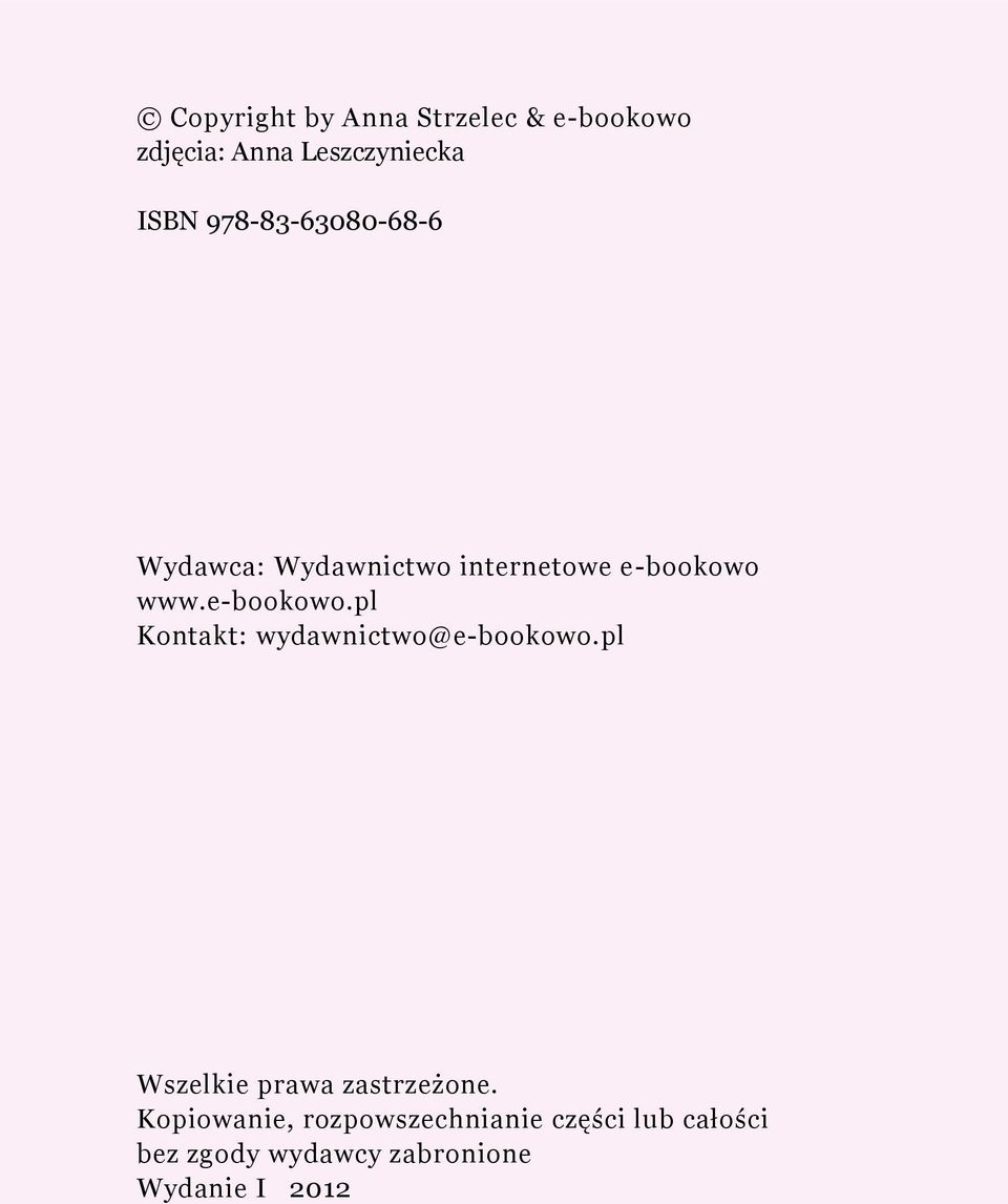 www.e-bookowo.pl Kontakt: wydawnictwo@e-bookowo.