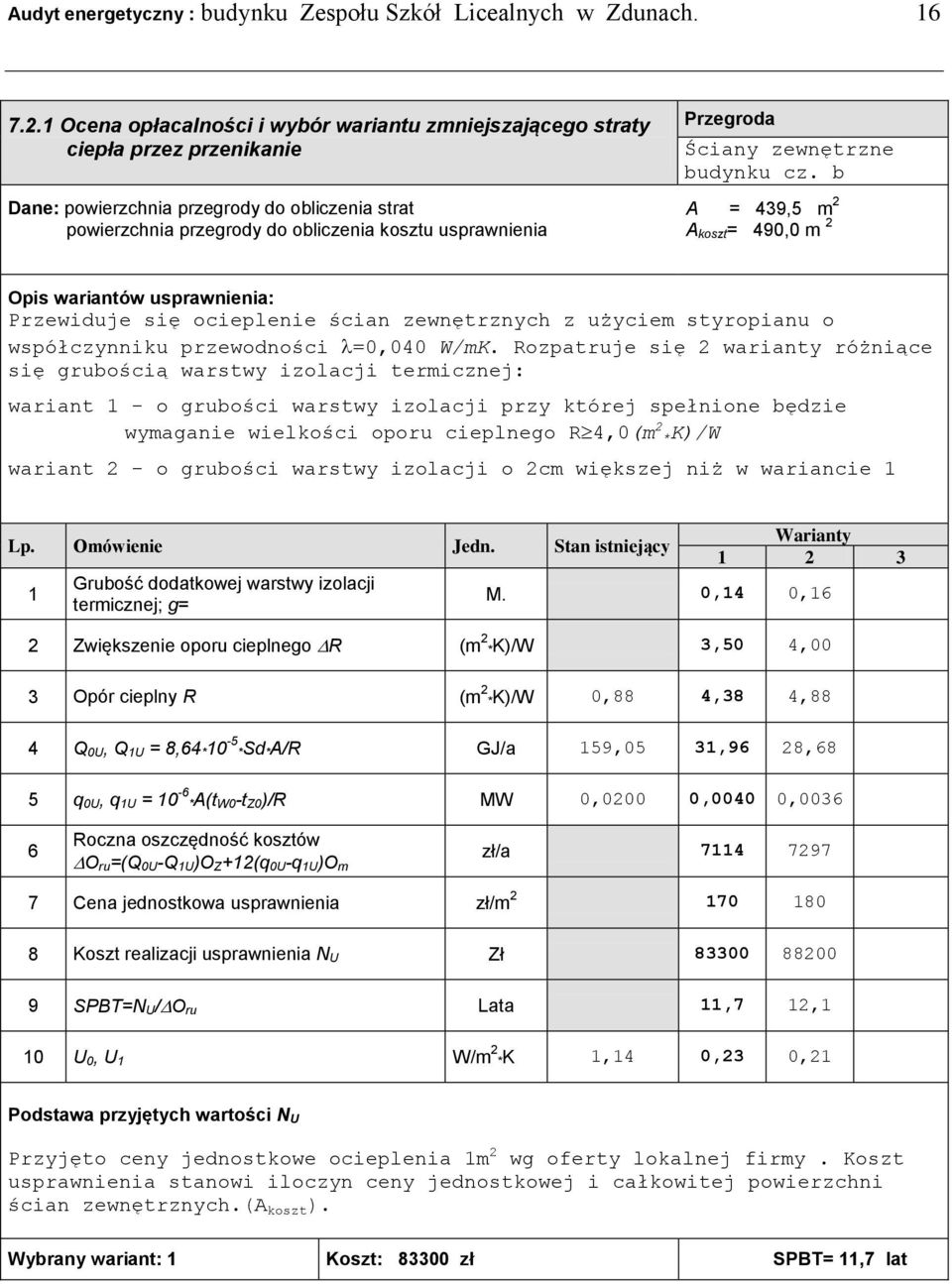 Przegroda Ściany zewnętrzne budynku cz.