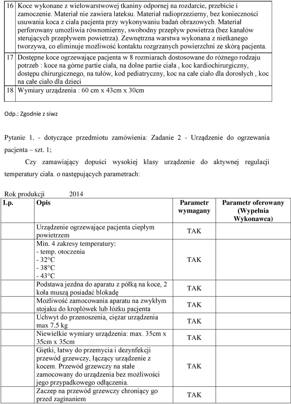 Materiał perforowany umożliwia równomierny, swobodny przepływ powietrza (bez kanałów sterujących przepływem powietrza).