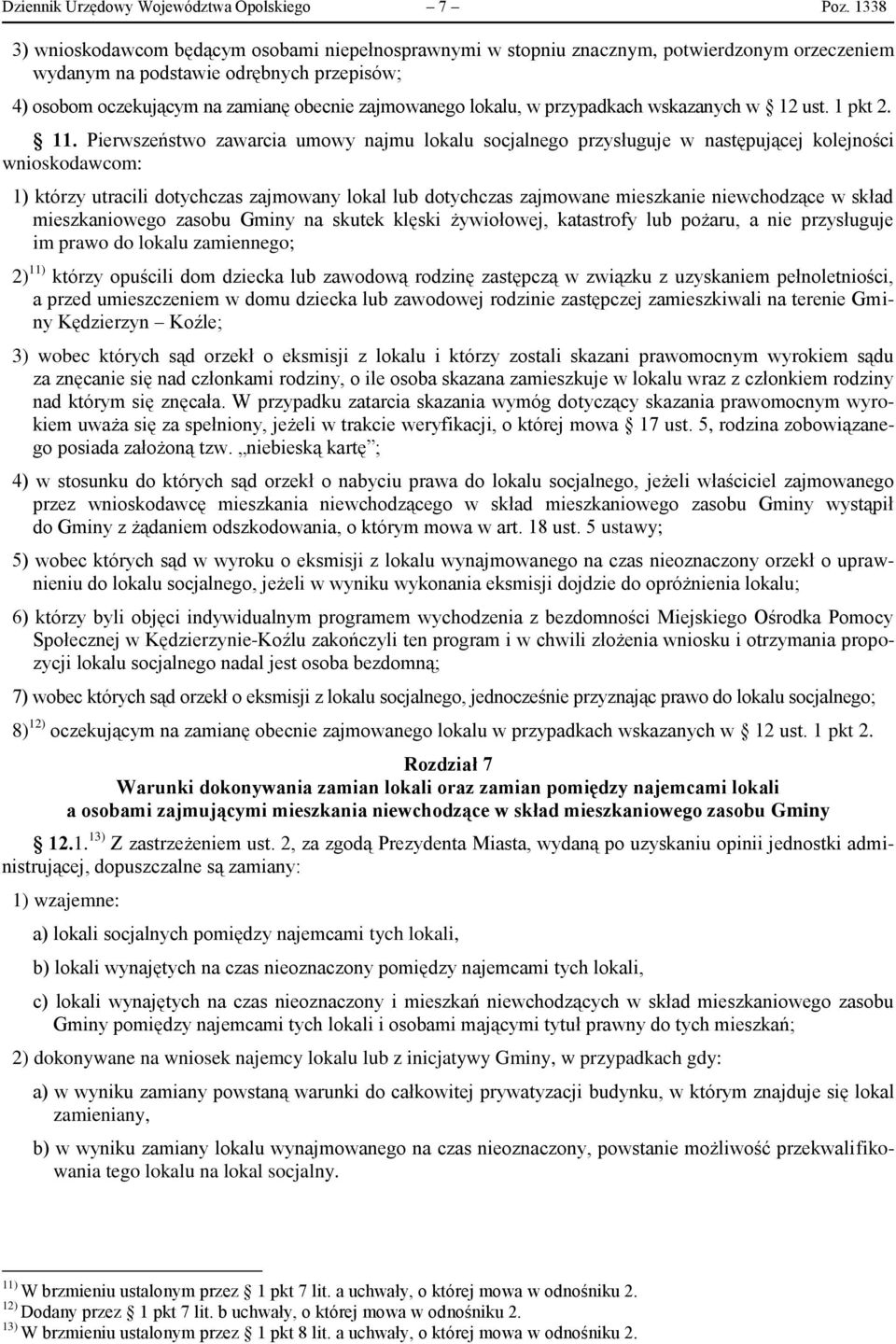 lokalu, w przypadkach wskazanych w 12 ust. 1 pkt 2. 11.