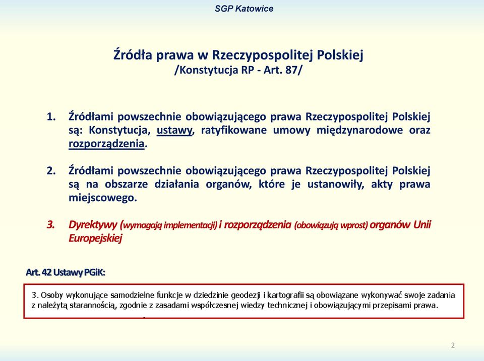 międzynarodowe oraz rozporządzenia. 2.