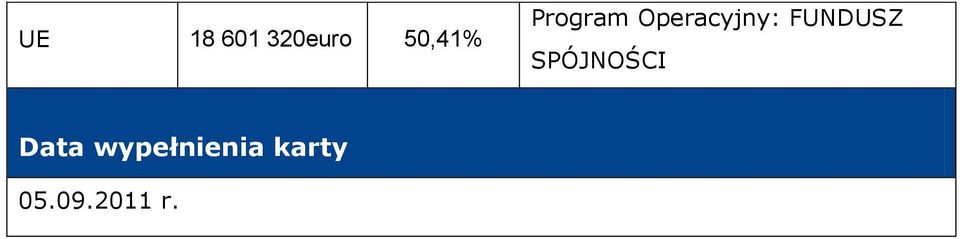 FUNDUSZ SPÓJNOŚCI Data