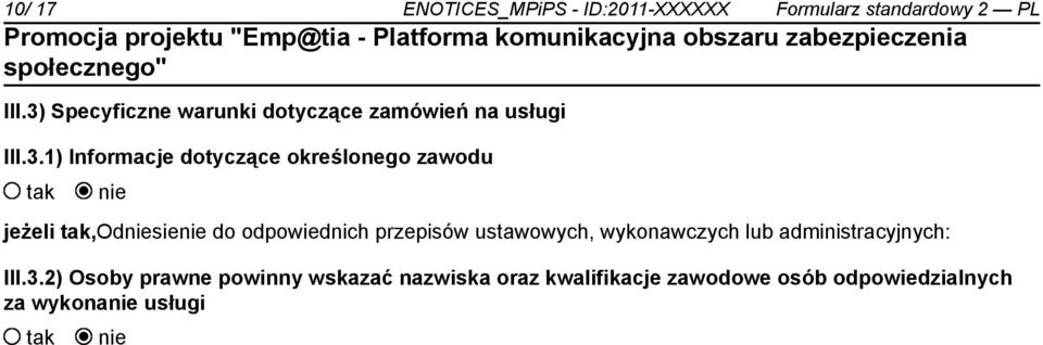 określonego zawodu jeżeli,odsie do odpowiednich przepisów ustawowych, wykonawczych lub