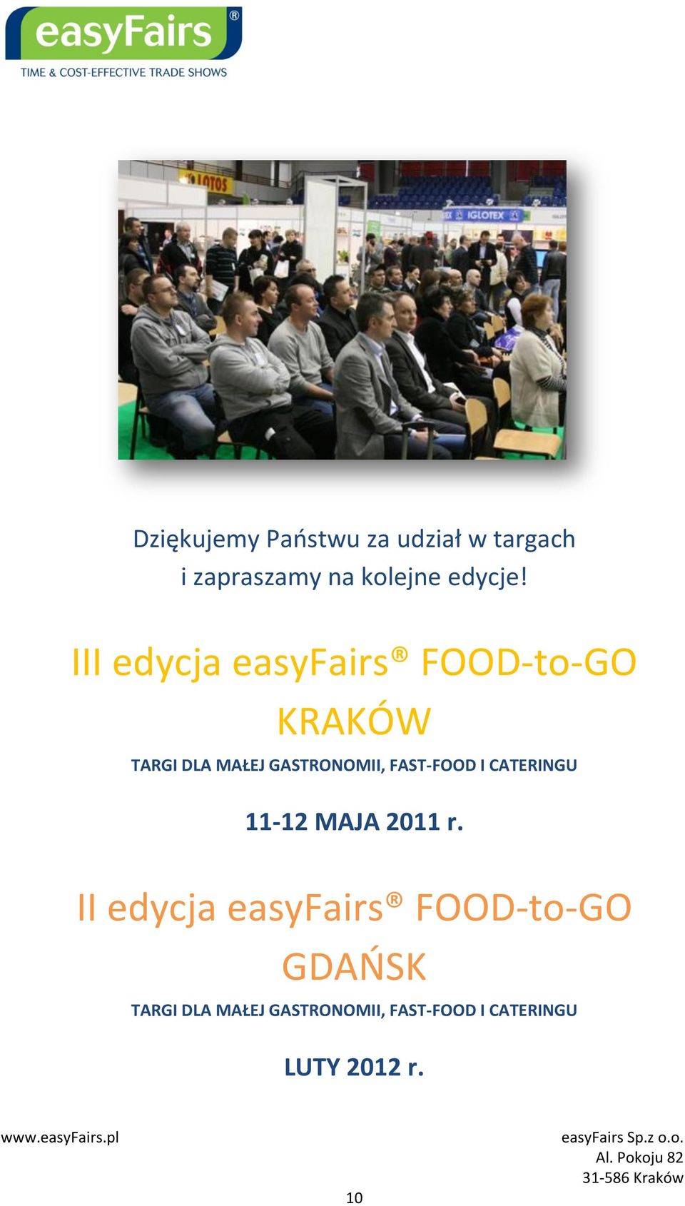 FAST-FOOD I CATERINGU 11-12 MAJA 2011 r.