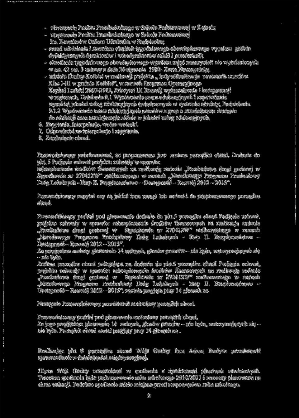 tygodniowego obowiazkowego wymiaru zaj^c nauczycieli nie wymienionych w art. 42 ust.