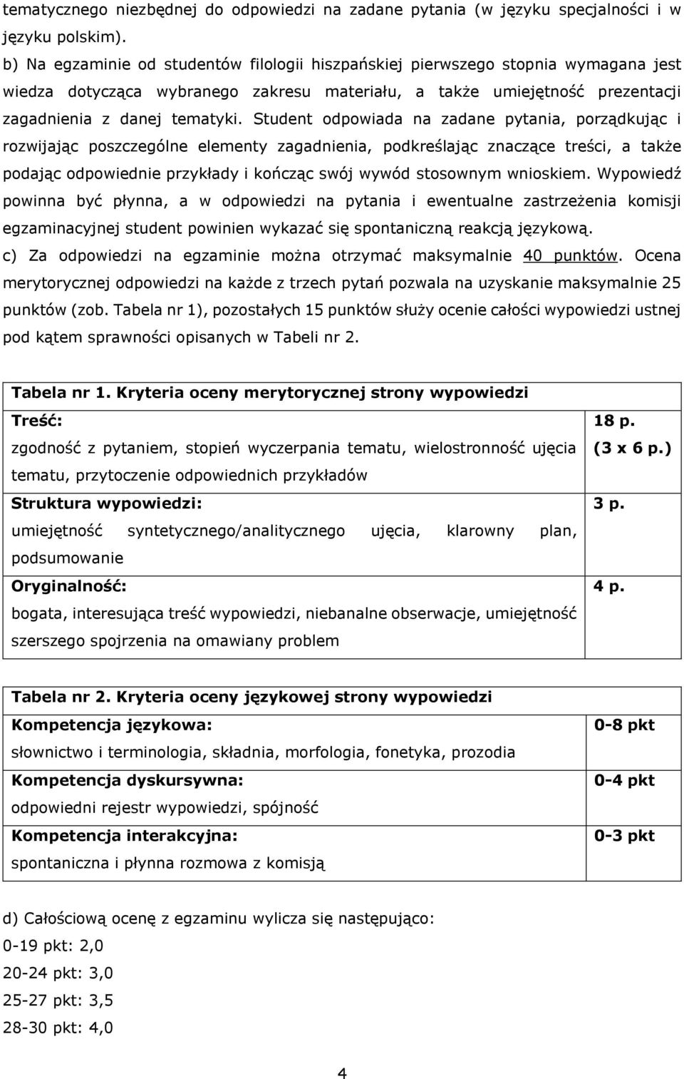 Student odpowiada na zadane pytania, porządkując i rozwijając poszczególne elementy zagadnienia, podkreślając znaczące treści, a także podając odpowiednie przykłady i kończąc swój wywód stosownym