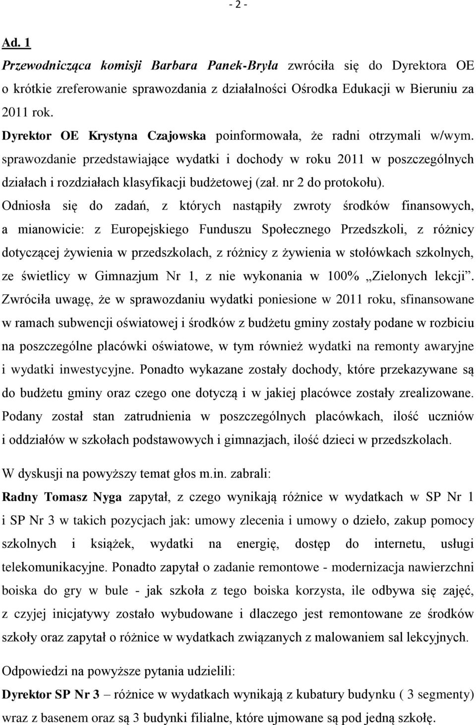 nr 2 do protokołu).