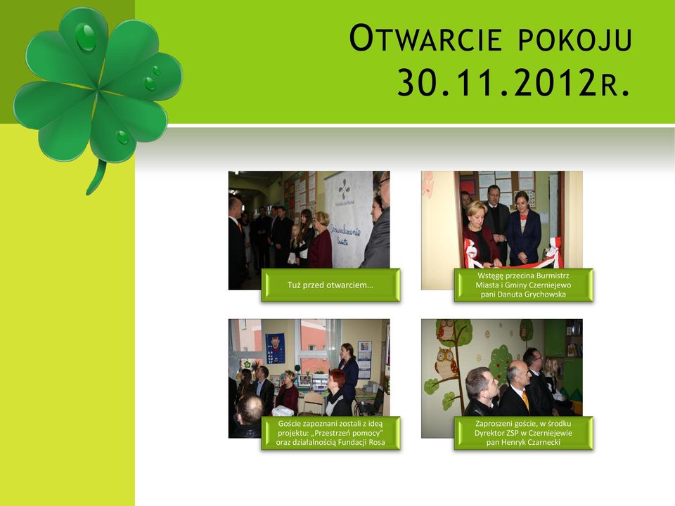 pani Danuta Grychowska Goście zapoznani zostali z ideą projektu: