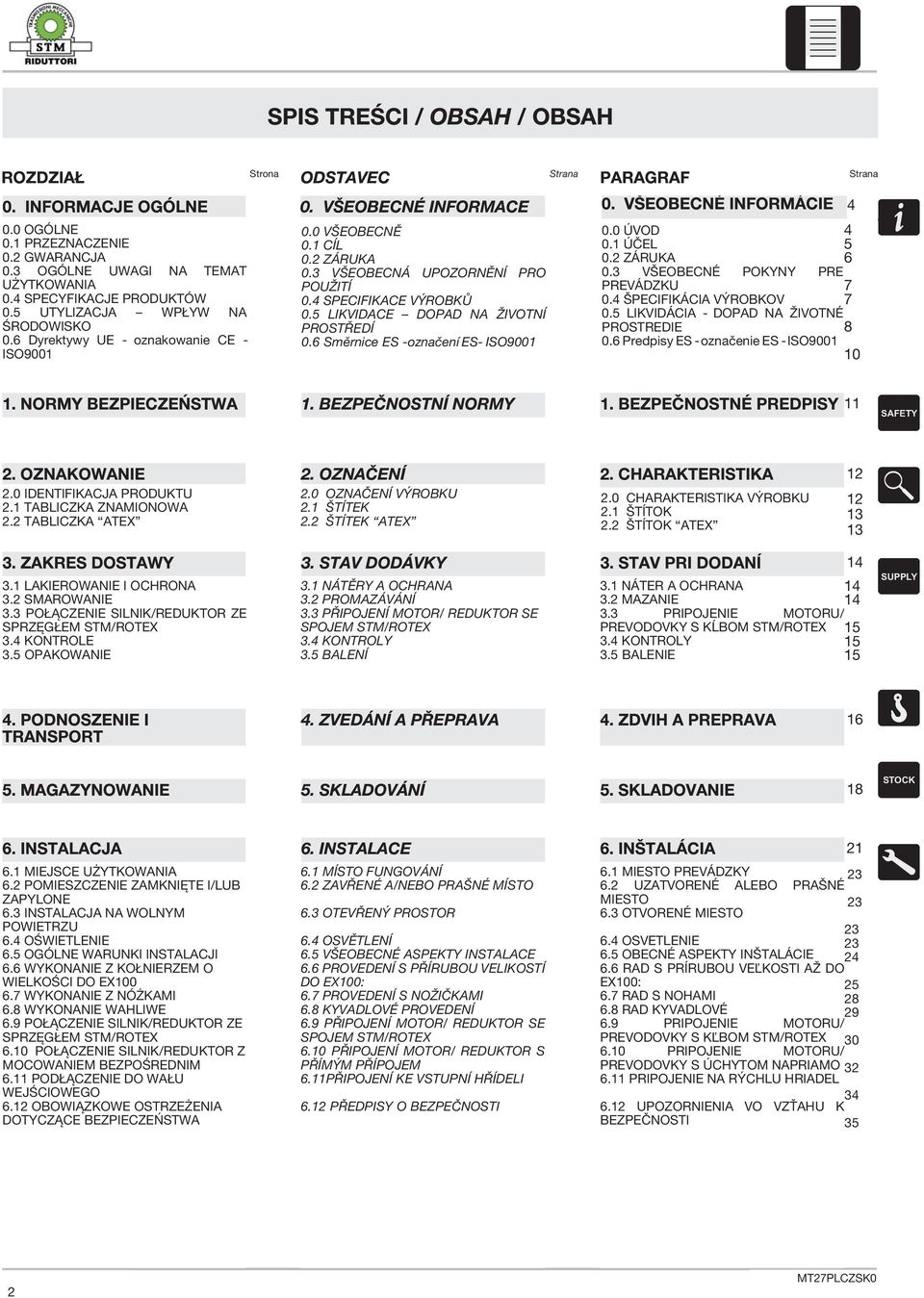 6 Směrnice ES -označení ES- ISO900 0.0 ÚVOD 0. ÚČEL 0. ZÁRUKA 0. VŠEOBECNÉ POKYNY PRE PREVÁDZKU 0. ŠPECIFIKÁCIA VÝROBKOV 0.5 LIKVIDÁCIA - DOPAD NA ŽIVOTNÉ PROSTREDIE 0.