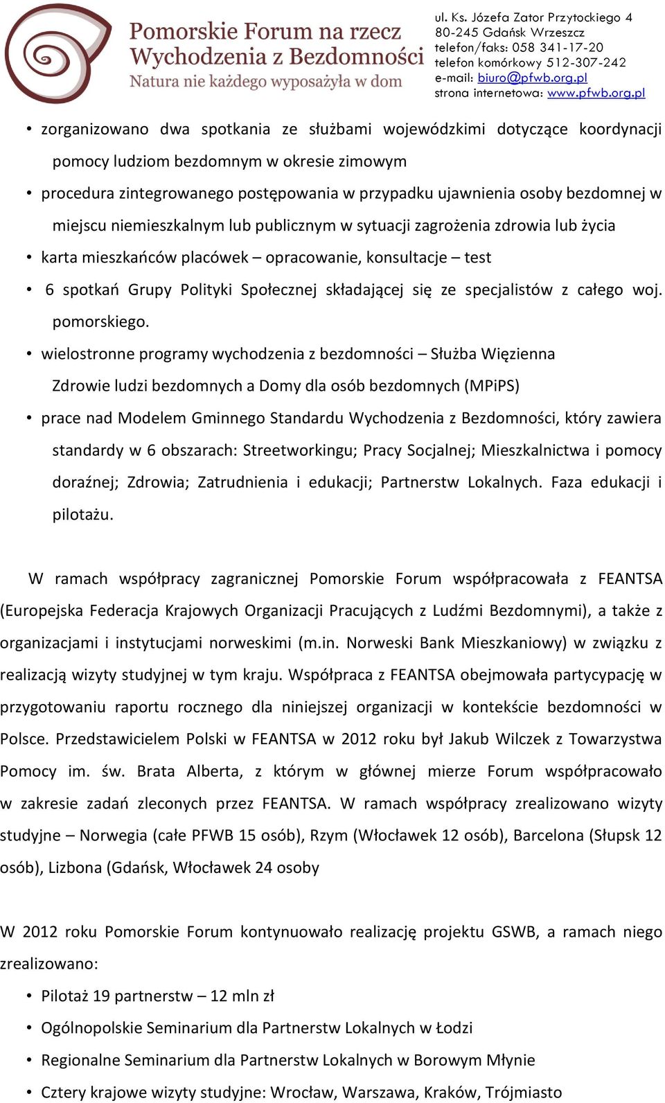 specjalistów z całego woj. pomorskiego.
