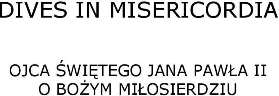 ŚWIĘTEGO JANA