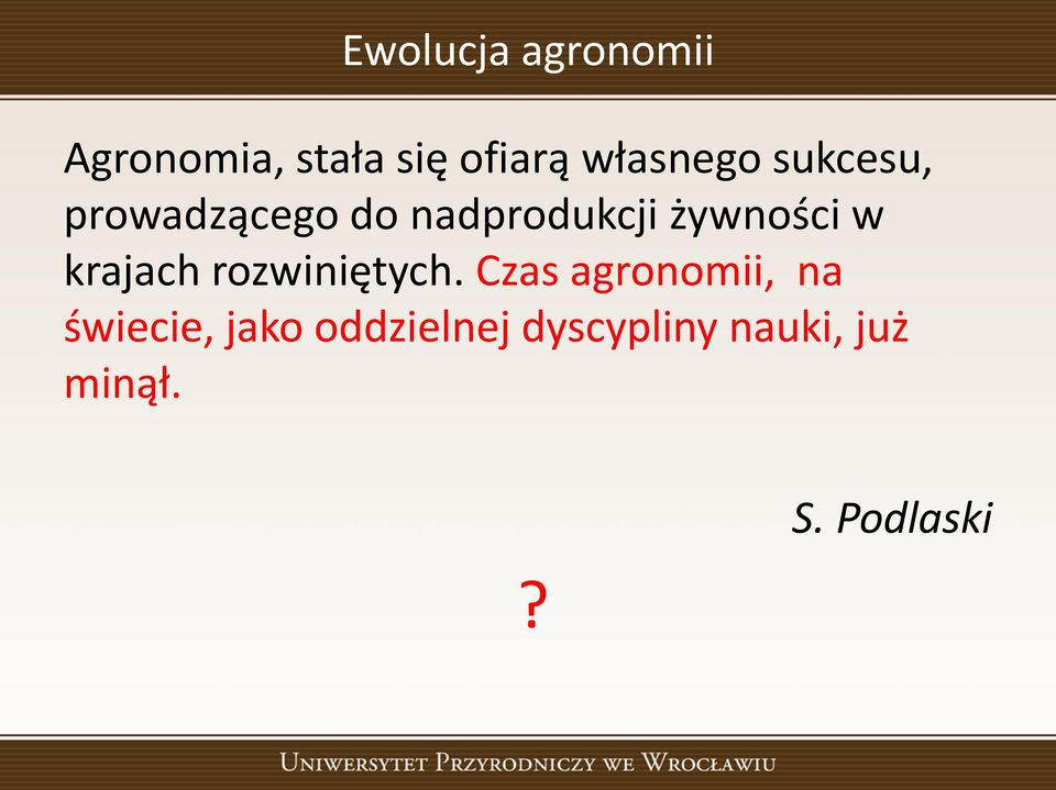 żywności w krajach rozwiniętych.