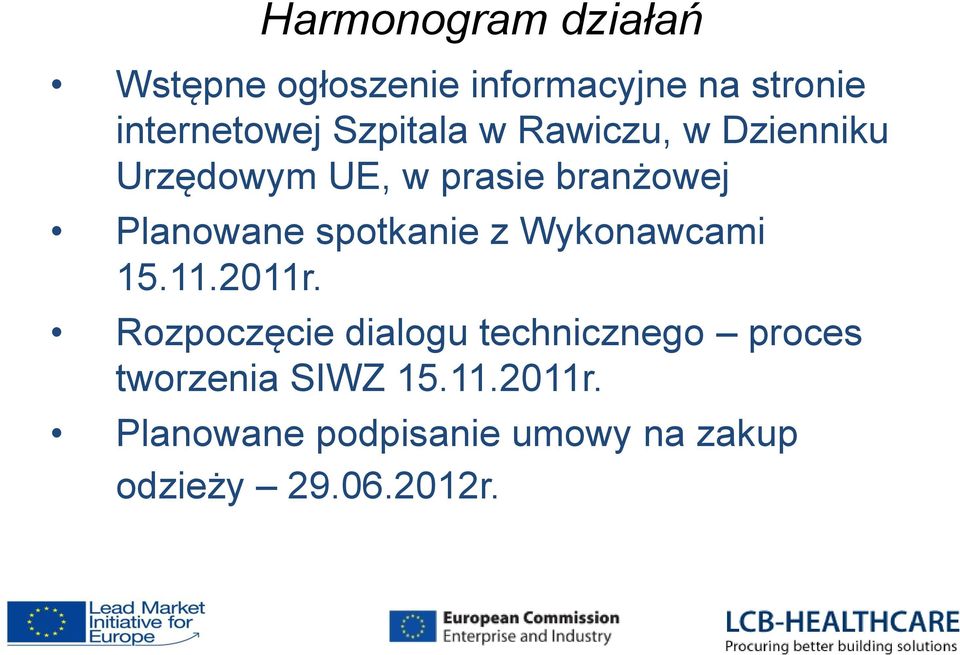 spotkanie z Wykonawcami 15.11.2011r.