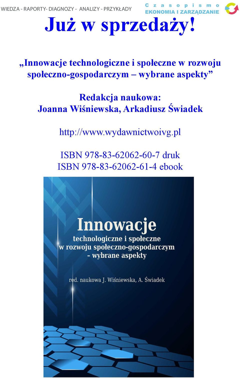 wybrane aspekty Redakcja naukowa: Joanna Wiśniewska, Arkadiusz Świadek