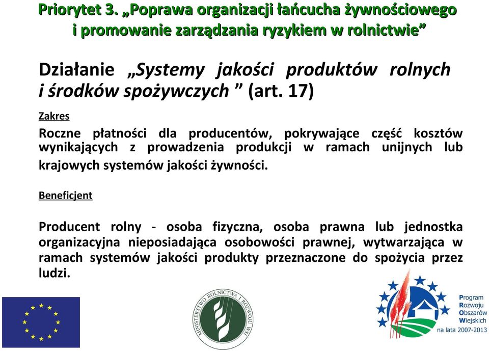 rolnych i środków spożywczych (art.