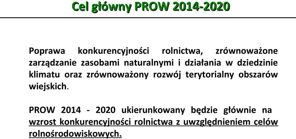 zrównoważony rozwój terytorialny obszarów wiejskich.