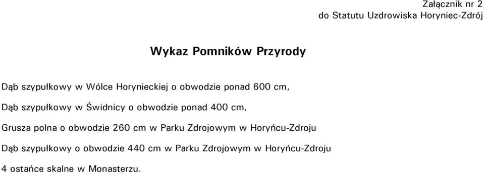 obwodzie ponad 400 cm, Grusza polna o obwodzie 260 cm w Parku Zdrojowym w